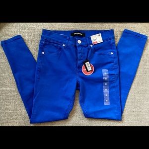 Royal blue Express Skinny Jeans